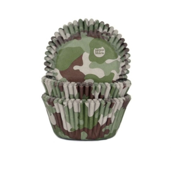 Cupcake Baking Cases - Camouflage